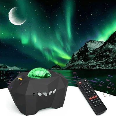 Proyekto Aurora Lampu Utara Galaksi Malam Dengan Remote Speaker Bluetooth