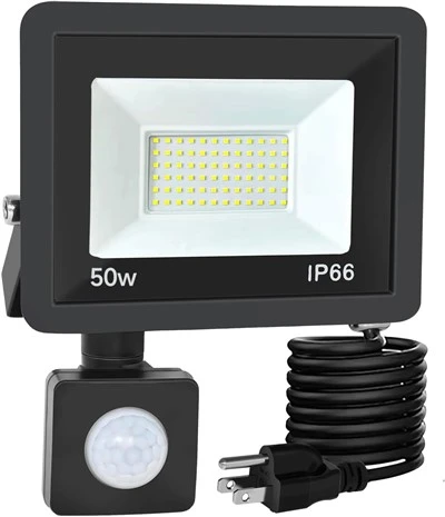 Keamanan Makanan Lampu Sensor Gerak LED Tahan Air IP66 Ultra Terang