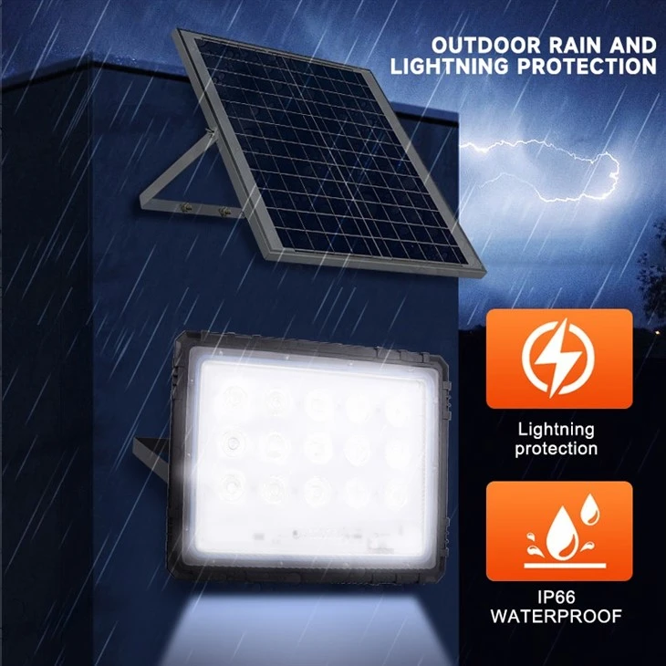 Wall-Mounted Waterproof Solar Floodlight